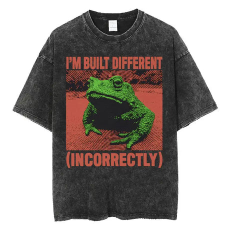Fashion Personality Frog Print Men's T-shirt - Lootquake