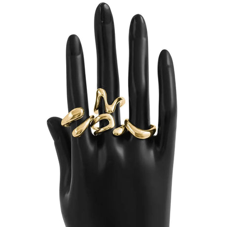 Fashion Personality Metal Curved Ring For Women - Lootquake