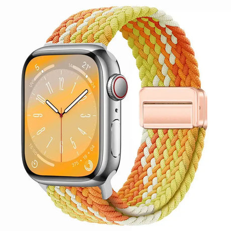 Metal Magnetic Buckle Nylon Braided Stretch Strap - Lootquake