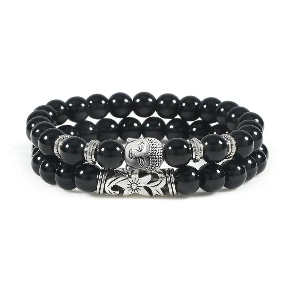 Wooden Bead Bracelet Buddha Head Men's And Women's Suits Hollow Out Hand Jewelry - Lootquake