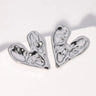 Pendientes de acero inoxidable de temperamento simple con baño de oro de 18 quilates que no se decoloran