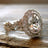 Full Diamond Copper Plating Round Diamond Zircon Ring Female European And American Luxury - Lootquake