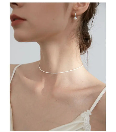 Necklace Female Clavicle Chain Starry Sterling Silver Necklace - Lootquake