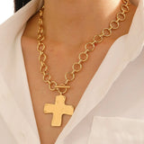 European And American Cross Alloy Pendant Necklace - Lootquake