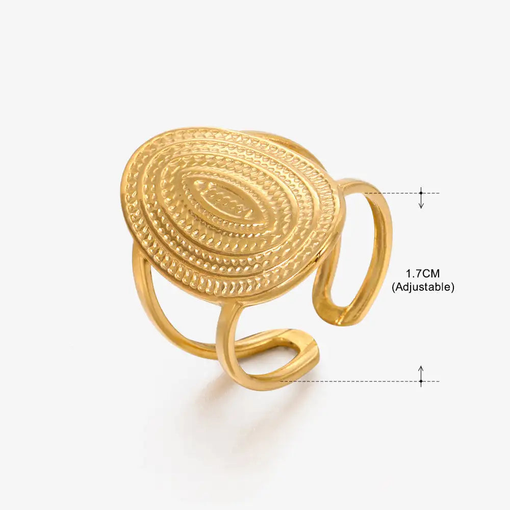 Women's Retro Fashion Stainless Steel Shaped Ring - Lootquake