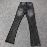 Two-color Bronzing Brush Wax Wash Distressed Micro-elastic Horn Jeans For Men - Lootquake
