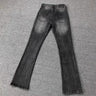 Two-color Bronzing Brush Wax Wash Distressed Micro-elastic Horn Jeans For Men - Lootquake
