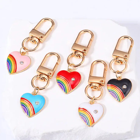 Rainbow Love Metal Keychains Handbag Ornaments - Lootquake
