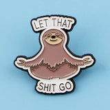 Brooch Cartoon Golden M Badge Creative English Letters - Lootquake