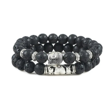 Wooden Bead Bracelet Buddha Head Men's And Women's Suits Hollow Out Hand Jewelry - Lootquake