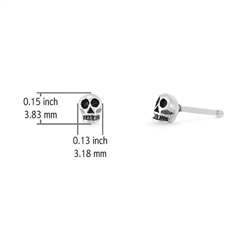 European And American Popular Personalized Ghost Head Gothic Retro Skull Stud Earrings Ornament - Lootquake