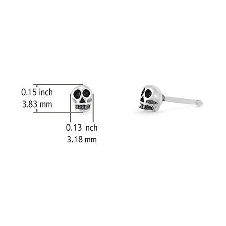 European And American Popular Personalized Ghost Head Gothic Retro Skull Stud Earrings Ornament - Lootquake