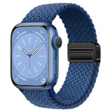 Metal Magnetic Buckle Nylon Braided Stretch Strap - Lootquake