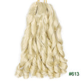 55cm Spiral Curly Braid Crochet Hair - French Curl Loose Wave Wig - Heat Resistant Synthetic Hair