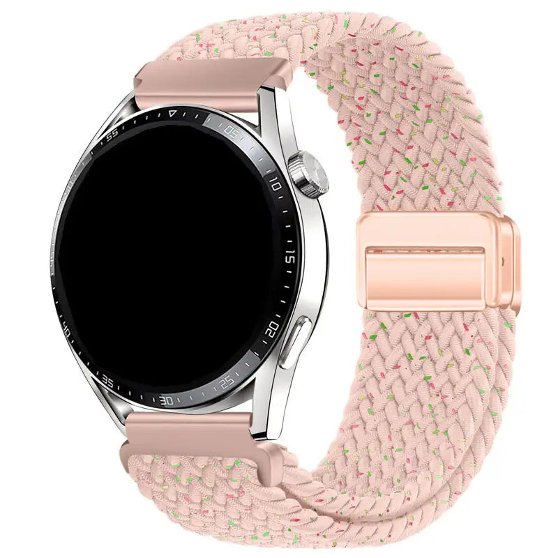 Metal Magnetic Buckle Nylon Braided Stretch Strap - Lootquake