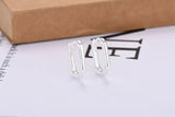 European And American Entry Lux U-shaped Earrings Female Simple Solid - Lootquake