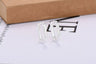 European And American Entry Lux U-shaped Earrings Female Simple Solid - Lootquake