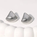Simple Temperament Stainless Steel Studs 18K Gold Plating Does Not Fade - Lootquake