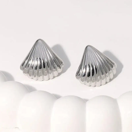 Simple Temperament Stainless Steel Studs 18K Gold Plating Does Not Fade - Lootquake