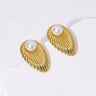 Simple Temperament Stainless Steel Studs 18K Gold Plating Does Not Fade - Lootquake