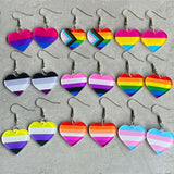 Rainbow Geometric Simple Multi-color Love Heart - Lootquake