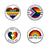 Women's Fashion English Letter Rainbow Love Alloy Drip Badge - Lootquake