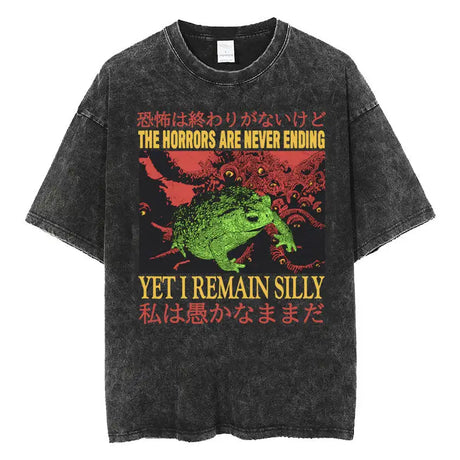 Fashion Personality Frog Print Men's T-shirt - Lootquake