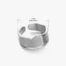 Anillo de acero inoxidable con forma de moda retro para mujer