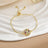 Simple Rotatable Flower Color-preserving Pure Copper Gold-plated Bracelet - Lootquake