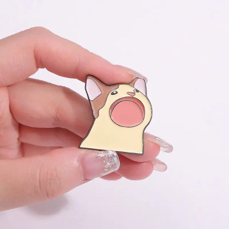 Flame Frog Small Yellow Duck Frog Shape Irregular Alloy Brooch - Lootquake