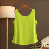 Original New Arrival 2024 Summer Fashion Brand Sleeveless Top Women's Chiffon Shirt Loose Plus Size Show Clothing Shirt Blouse - Lootquake