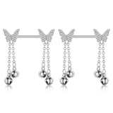 Fashion Zircon Adhesive Nail Piercing Jewelry - Lootquake