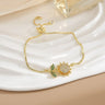 Simple Rotatable Flower Color-preserving Pure Copper Gold-plated Bracelet - Lootquake