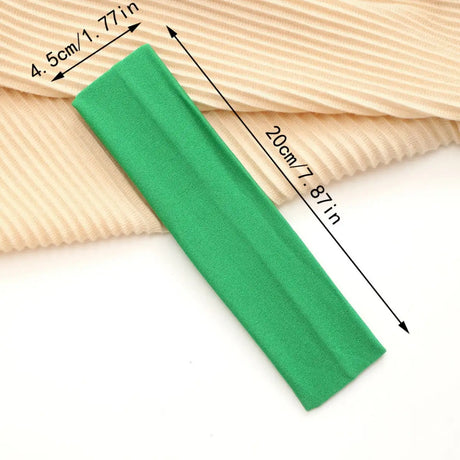 European And American Hot Solid Color Hair Band High Elastic Sports - Lootquake