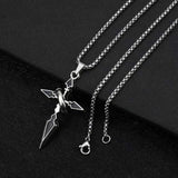 Minimalist Hip Hop Ring Cross Necklace - Lootquake