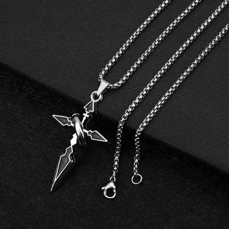 Minimalist Hip Hop Ring Cross Necklace - Lootquake