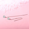 S925 Silver Crystal Zircon Earrings Love Red Diamond - Lootquake