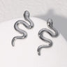 Pendientes de acero inoxidable de temperamento simple con baño de oro de 18 quilates que no se decoloran