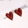 Pendientes de acero inoxidable de temperamento simple con baño de oro de 18 quilates que no se decoloran