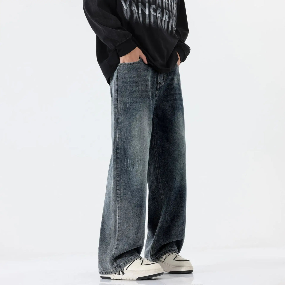 American Retro Straight Jeans Men's All-match Casual - Lootquake