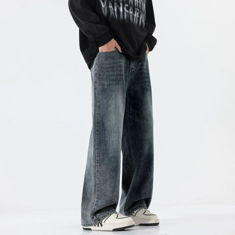 American Retro Straight Jeans Men's All-match Casual - Lootquake
