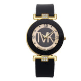 Fashion Women's Diamond Silicone Strap Quartz Watch - Lootquake