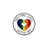 Women's Fashion English Letter Rainbow Love Alloy Drip Badge - Lootquake
