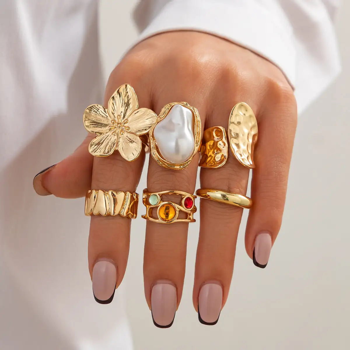 French Style Baroque Pearl Ring - Lootquake
