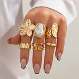 French Style Baroque Pearl Ring - Lootquake