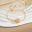 Simple Rotatable Flower Color-preserving Pure Copper Gold-plated Bracelet - Lootquake