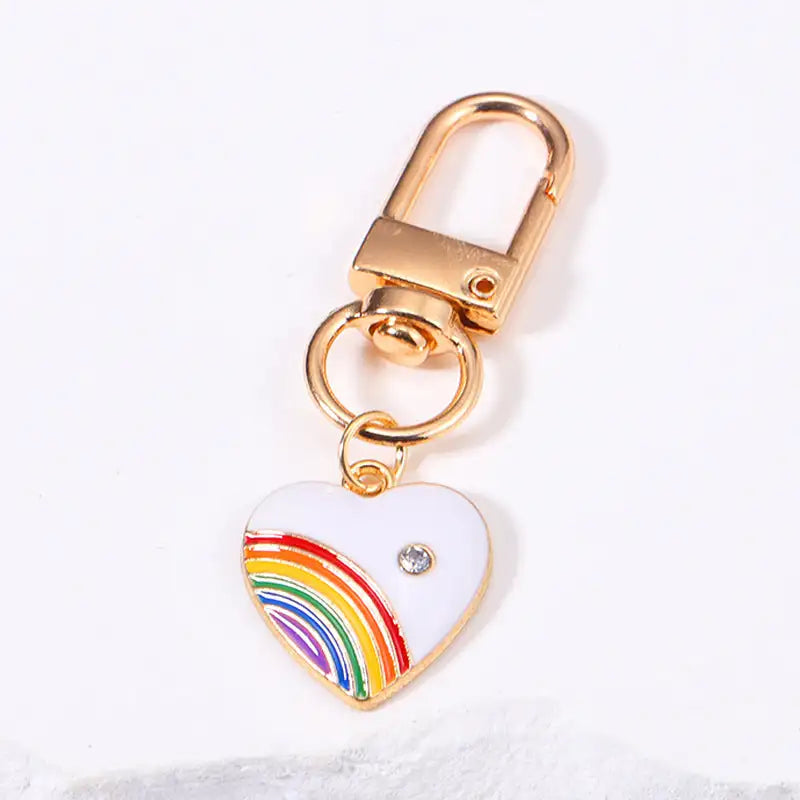 Rainbow Love Metal Keychains Handbag Ornaments - Lootquake