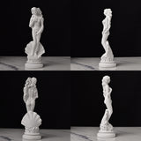 Estatuas de diosas griegas clásicas: pequeñas figuras artísticas, esculturas de Venus para estanterías de oficina y decoración de sala de estar.