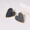 Pendientes de acero inoxidable de temperamento simple con baño de oro de 18 quilates que no se decoloran