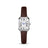 Artistic Silver Case Square Thin Strap Roman Women's Quartz Watch - Lootquake